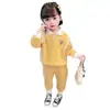 Conjunto de Polo Otoñal para Niñas Elegante 2025 Nuevo Casual Elegante Primavera y Otoño Conjunto de Dos Piezas de Manga Larga para Bebé