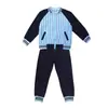 Uniforme Escolar Mingteng Otoño Estilo Británico Traje Primavera y Otoño Ropa Deportiva Estudiantes de Primaria Guardería Ropa de Clase Conjunto de Tres Piezas