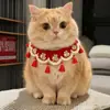 Bufanda Babero Gato Año Nuevo Bufanda Mascota Accesorio Pequeño Babero Gato Bufanda Perro Disfraz Año Nuevo Estilo Nuevo