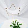 Decoração de Bolo de Aniversário para o Dia dos Namorados Chinês Inserções Criativas de Arte em Ferro Coroa de Diamante Coração Pérola Lua Estrela Inserções de Arte em Ferro