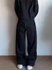 Jeans de Mezclilla Cruda de Alta Calidad, Corte Estrecho con Orillo Negro, Bordes Rojos, Pierna Recta, Ligeramente Acampanado, Pierna Ancha, Corte A, Uso Rudo, Lavados