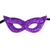 Máscara de Performance Masquerade Amazon Tema de Carnaval Sequin Dourado Roxo Verde Máscara Meio Rosto Suprimentos Halloween