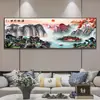 Nuevo Punto de Cruz Xanadu Grande Sala de Estar Cabeza de la Suerte Cornucopia Pintura de Paisaje Bordado Hecho a Mano