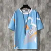 Nuevo Conjunto de Dos Piezas para Hombre de Verano Camiseta de Manga Corta y Shorts tipo Traje Camuflaje Tendencia Hombre Guapo Casual Transpirable Deportivo
