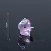 Figuras de unicornio lindas, coloridas y galvanizadas - adorables accesorios decorativos de bricolaje para paisajes en miniatura, interiores de automóviles y escritorios