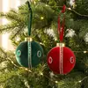 2026 Nueva Decoración Creativa de Bola de Tela Navideña con Piedras Preciosas Colgante Adorno para Árbol de Navidad DIY Decoración Colgante de Bola Única