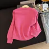 Suéter Pulóver de Cachorro Juvenil y Adorable para Mujer, Nuevo Otoño/Invierno Lindo Estilo Coreano Adelgazante Atmósfera Top