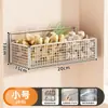 Estante de almacenamiento para cocina casera, no requiere instalación, almacenamiento y organización multicapa para especias de cocina, cebollas y jengibre, rejilla transpirable, acero inoxidable