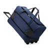 Bolsa Mala de Viagem Dobrável Portátil, Bolsa de Carrinho de Grande Capacidade, Bolsa de Arrastar com Rodas Expansível, Bolsa Transversal Extra Grande, Bolsa de Viagem com Rodas