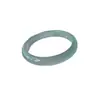 Pulseiras de Ágata Tipo Gelo Naturais no Atacado do Fabricante, Estilo Barra Plana, Pulseiras de Jade Verde Claro para Meninas, Pulseiras de Calcedônia Verde Óleo, Dropshipping Disponível