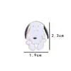 Lindo Dibujo Animado Japonés Cachorro Snoopy Insignia de Aleación Pintura Animal Broche Hebilla Antiluz Pequeños Accesorios de Joyería