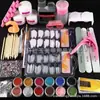 Kit Completo de Nail Art com 12 Cores de Pó de Cristal, Pó de Glitter e Ferramentas Especializadas para Manicure e Alongamento de Unhas