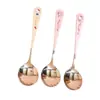 Colher de Aço Inoxidável Genuína Sanrio, Colher Especial para Frutas e Sobremesas, Colher Infantil, Colher de Sopa com Cabo Longo, Colher Kt