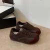 Zapatillas deportivas retro alemanas de entrenamiento de suela gruesa para aumentar la altura, versátiles, de suela blanda, casuales, nuevo otoño 2026, para mujeres menudas.
