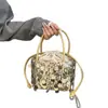 Bolso de mano nuevo con diseño de lentejuelas de nicho para mujer, bolso casual versátil con cordón para hombro y bandolera, personalizado de fábrica