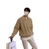 Suéter de solapa para hombre, suéter holgado de invierno, ligero y maduro, suéter polo de marca de moda perezoso, abrigo para hombre