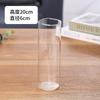 Vaso de Vidro Quadrado Simples Vaso de Flor Hidropônico Pequeno Fresco Sala de Estar Criativo Ornamentos Decorativos de Flor Seca