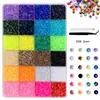 Bestseller transfronterizo 3 mm color AB pedrería para decoración de uñas, pedrería redonda de resina de fondo plano color gelatina para decoración DIY de ropa y teléfono