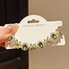 Color Dorado Diamante Floral~Pulsera Ovalada Flor de Zirconia de Lujo Ligero, Pulsera Exquisita Dulce Fresca con un Toque de Alta Gama, Accesorio de Mano Versátil