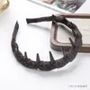 Faixa de Cabelo de Tecido Estilo Francês com Dentes, Grampo de Cabelo de Estampa de Leopardo Doce e Cool de Alta Qualidade, Acessório de Cabelo para Coroa Alta