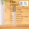 Botella de Perfume de Vidrio Transparente de 10 ml con Tapa, Botella Portátil de Hidratación para Viaje, Botella con Atomizador de Niebla Fina, Botella Dispensadora de Muestras