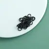 Liga de Zinco Colorida Tinta de Cozimento 10mm 8mm Argolas Abertas Material para Artesanato DIY Argolas de Conexão Acessórios para Enfeite de Celular Atacado