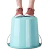 Cubo de almacenamiento de agua para el hogar, cubo de plástico multifuncional portátil, juego de cubos para dormitorio de estudiantes, cubo de baño, cubo de lavandería