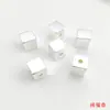Contas Quadradas Sólidas Lisas Banhadas a Ouro Cobre de Alta Qualidade que Preservam a Cor, Contas Espaçadoras Quadradas, Contas Soltas para Pulseiras, Colares e Acessórios de Joias DIY