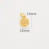 Colgante de oro de alta retención de color, accesorios de carácter de la suerte, colgante de pulsera, oro antiguo, accesorios de joyería DIY, colgante de pulsera de joyería