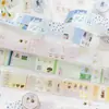 Fita Patchwork Crepúsculo Série Sonho das Quatro Estações INS Fofo Decoração de Diário DIY Adesivos Reutilizáveis 4 Designs