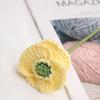 Flores Artificiais Acabadas, Flores Feitas à Mão, Tricô de Lã DIY, Buquês de Crochê Caseiros, Flores Acabadas de Lã Margarida Pequena
