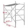 Andamio Móvil Galvanizado por Inmersión de Fabricante Tipo Puerta de Cuatro Barras Andamio de Tubo de Acero para Obra de Construcción Tipo Cama