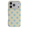 Estilo Ins Simple Lunares Manzana 17Promax Funda para Teléfono Móvil Adecuada para 16Promax Funda Protectora de Doble Capa 18Pro15