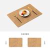 Fábrica Direct Supply Cloth Pattern Leather Placemat Home Hotel Western Placemat Tapete de mesa quadrado de dupla face Tapete impermeável à prova de óleo Tapete de isolamento térmico
