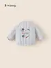 Jaqueta de Algodão Acolchoada de Inverno Nova para Crianças, Casaco Quente Espessado para Meninos, Roupa de Algodão para Bebê Menino