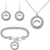 Conjunto Mais Quente da Amazon de Pulseira, Colar e Brincos de Futebol NFL