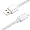 Cable de Datos Trenzado de Nylon Tipo C para Carga Rápida Micro para Teléfono Móvil Cable de Carga Cable Inteligente Digital