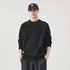 Suéter simple de cuello Henley para hombre para otoño e invierno, nuevo y moderno 2026, versátil, casual, de punto, holgado, tipo pullover