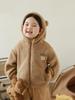 Chaqueta con Capucha de Peluche de Animales para Niñas Qiu Duo Meng 2026 Invierno Ropa Exterior Cálida y a Prueba de Viento Infantil Abrigo Grueso