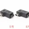 Adaptador macho-hembra Mini 5P conector de cable USB micro MINI revolution en forma de T codo lateral