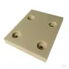 Punto Cortable Beige Nylon Tablero Plástico Resistente al Desgaste Tablero de Nylon Pa66 con Aceite de Colada Mc