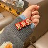 Otoño e invierno nuevo alce navideño muñeco de nieve pico de pato clip piruleta horquilla rota lindo clip lateral horquilla de mujer dibujos animados