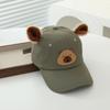 Gorra de béisbol para niños, nueva, venta al por mayor, comercio exterior, gorra de hip-hop con orejas de oso de dibujos animados, gorra de protección solar de verano