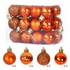 Adornos navideños transfronterizos 3/4cm24P con forma especial de galvanoplastia brillante traje de bola de Navidad colgante de decoración de árbol de Navidad