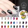 Joias de Strass para Unhas de Caveira de Halloween Transfronteiriças Diamante de Fundo Plano Diamante de Vidro Diamante de Cor Mágica Adesivos para Unhas de Diamante Moldados Venda por Atacado