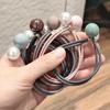 Diadema Casual Colorida Elegante Diseño Nicho Liga para Cabello Cola de Caballo Alta Banda Elástica para Cabello Cuerda para Cabello de Perlas Accesorios para el Cabello