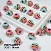 Colgante de Llavero para Teléfono Móvil con Cuentas Pintadas a Mano Hamburg Rich Dibujos Animados Color Lindo Cadena de Pulsera Collar Decoración