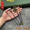 Modelo de Mini Espada de Metal Oitoeen Armas Frias Antigas Guan Yu Qinglong Yan Yue Faca Guan Yu Faca Grande