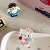 Presilha de Cabelo Fofa de Gatinho Desenho Animado Estilo Coreano, Presilha Lateral Hello Kitty Delicada para Mechas, Doce Acessório de Cabelo Infantil