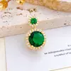 Pingente Transfronteiriço Colorido Redondo Colar Pulseira Acessórios Retrô High-End Moda Versátil DIY Acessórios de Joias para Mulheres
